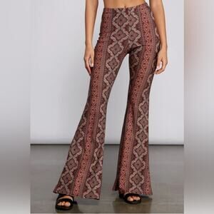 Windsor  Boho Flare Pants - Multicolor size Small